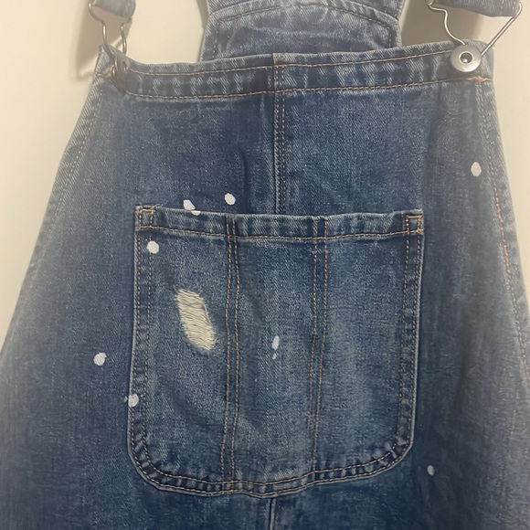 Forever 21 Jean Jumpsuit Distressed Mens - Picture 3 of 4